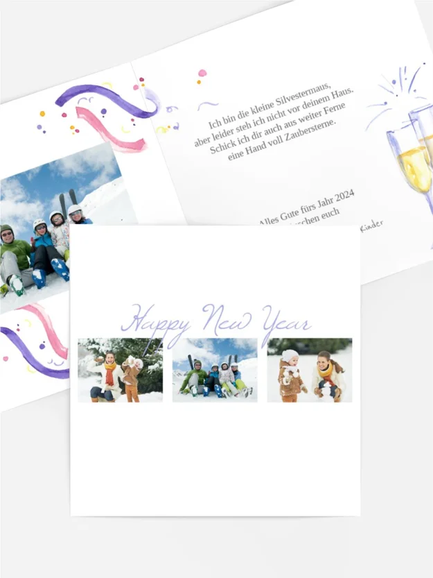 Neujahrskarte Fotostrecke