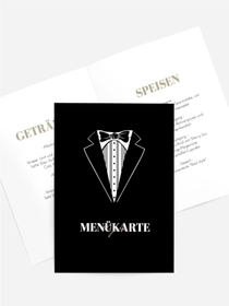 Menükarte Geburtstag Ernster Typ