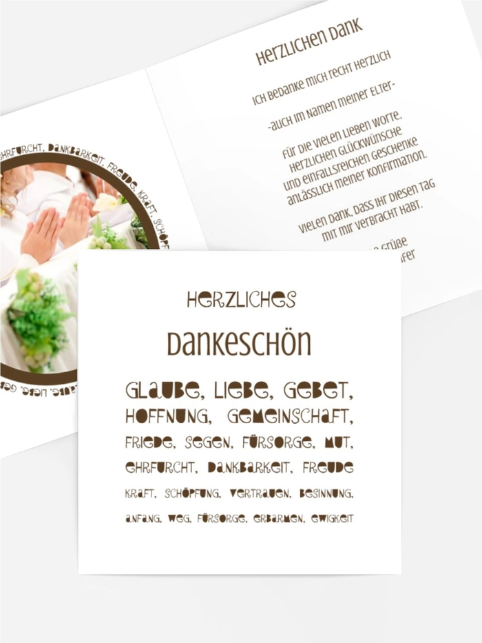 Dankeskarte Konfirmation Spruchkreis Dankeskarte Konfirmation Spruchkreis