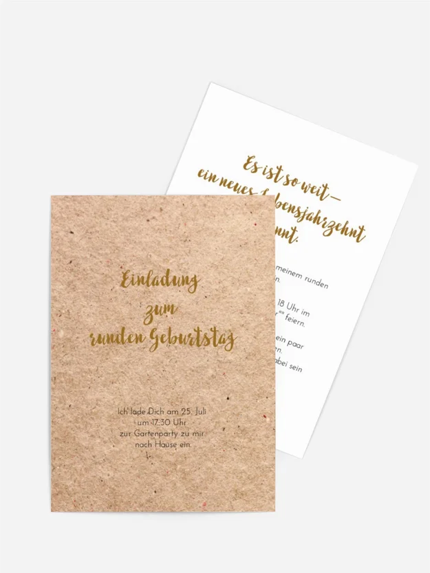 Geburtstagseinladung Tiefer Blick Geburtstagseinladung Tiefer Blick