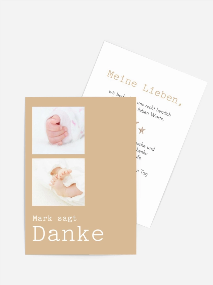Dankeskarte Taufe Engelslächeln Dankeskarte Taufe Engelslächeln