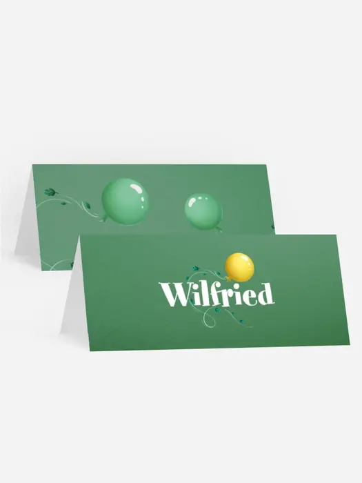 Tischkarte Geburtstag Waldspiel