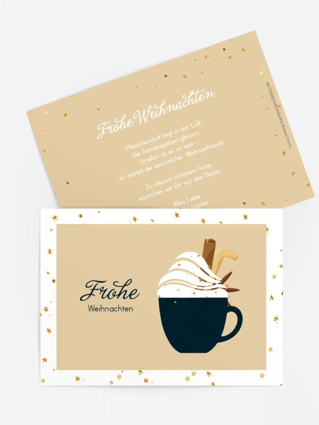 Grußkarte Weihnachten Weihnachtsköstlichkeiten