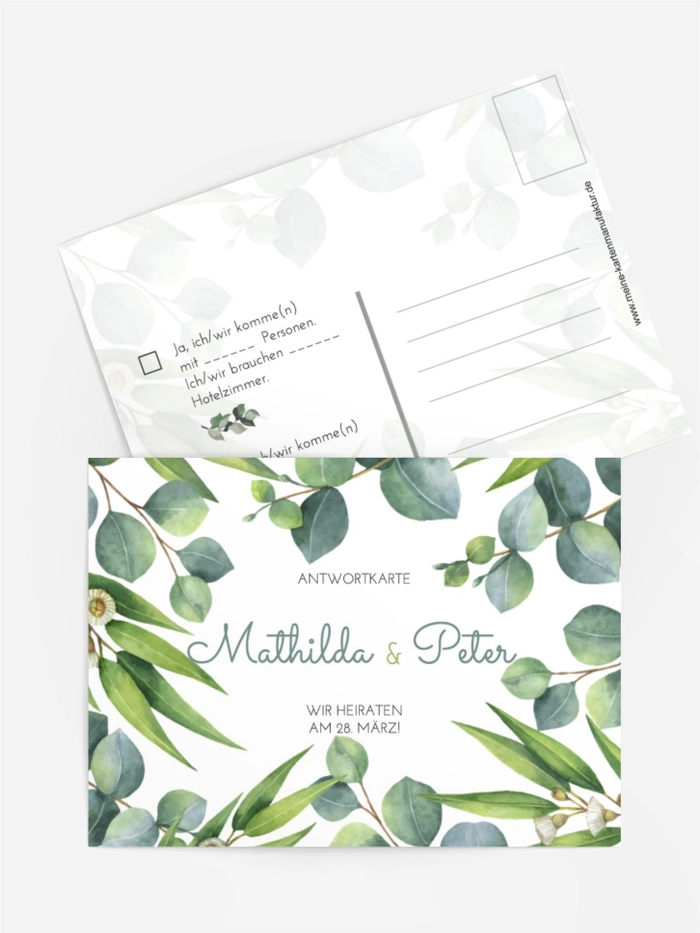 Antwortkarte Hochzeitshain Antwortkarte Hochzeitshain