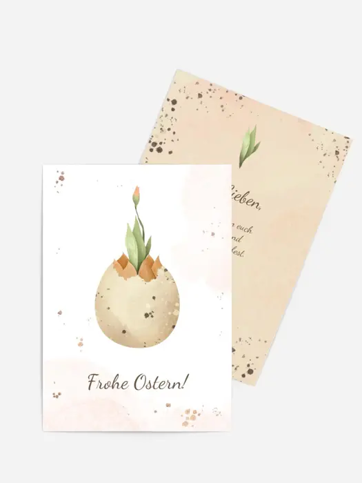 Osterkarte Ostertopfei