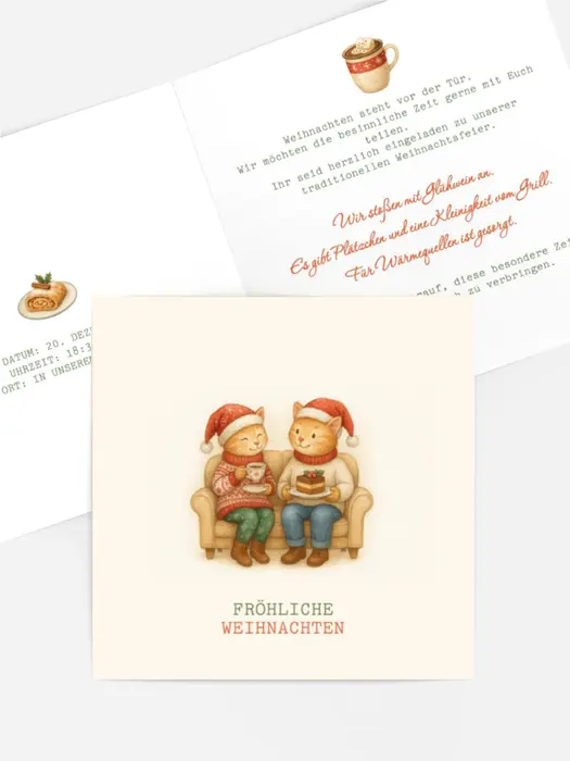Einladung Weihnachten Katzentreffen Einladung Weihnachten Katzentreffen