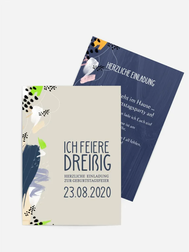 Geburtstagseinladung Indian summer