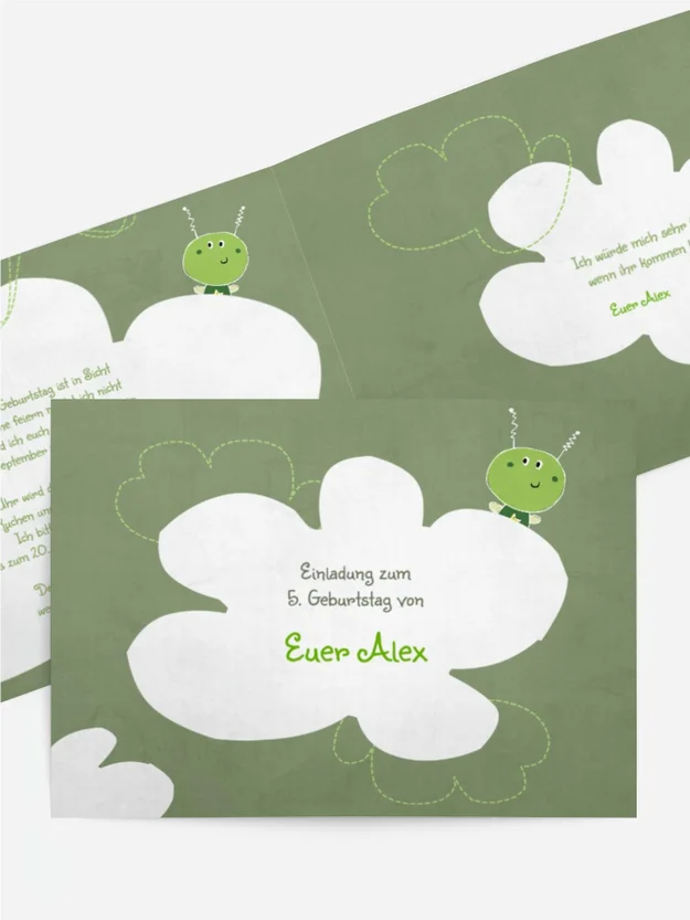 Kindergeburtstagseinladung "Alien"