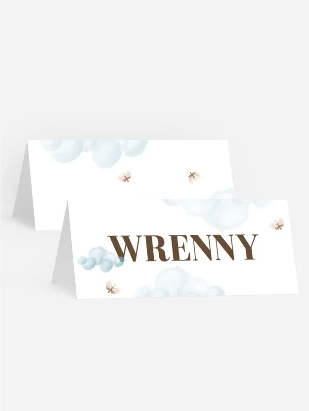 Tischkarte Konfirmation Luftiger Sicht