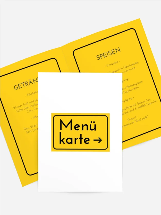 Menükarte Geburtstag Neue Runde