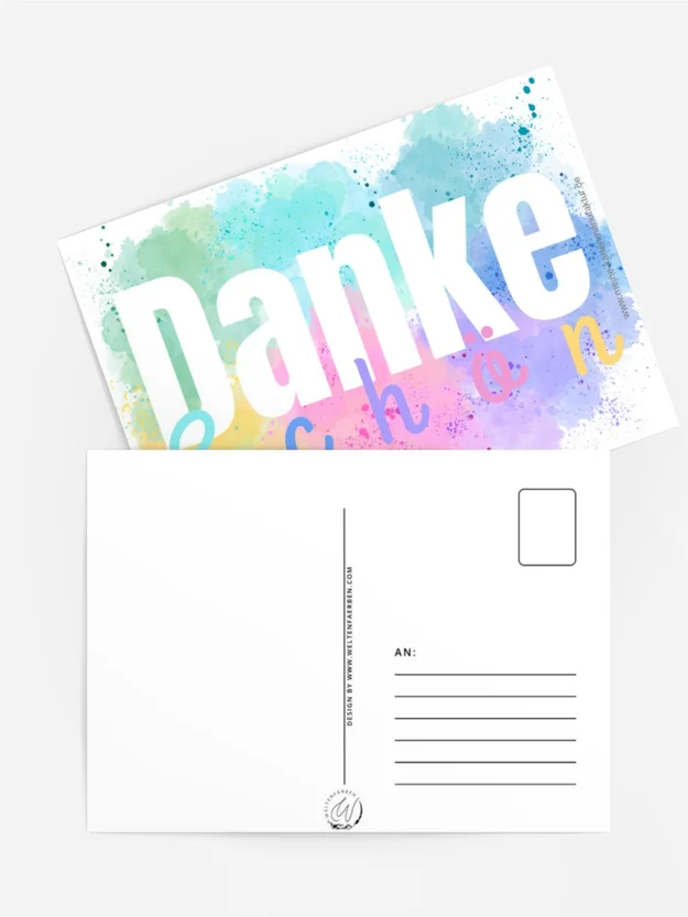 Buntes Dankeschön
