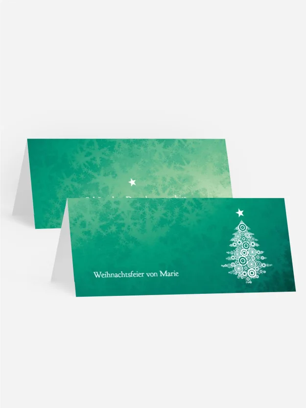 Weihnachtstischkarte Eis