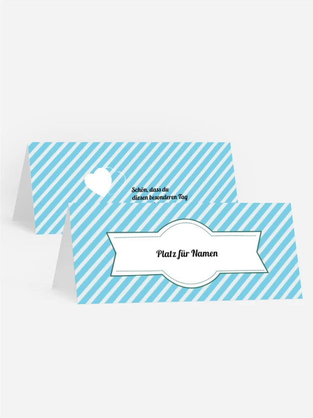 Tischkarte Leuchtturm