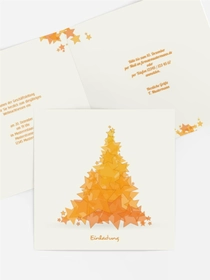 Weihnachts Einladungskarte geschäftlich Designerbaum Weihnachts Einladungskarte geschäftlich Designerbaum