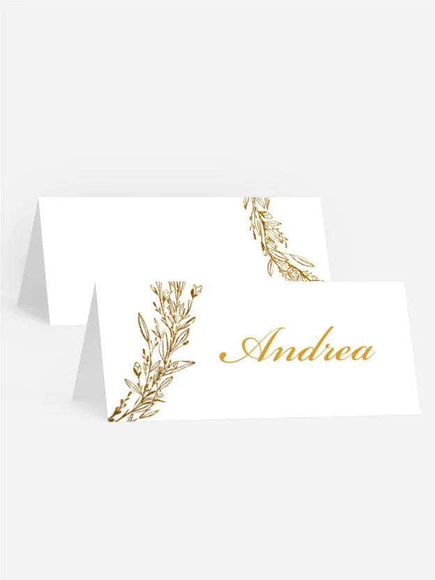 Tischkarte Geburtstag Goldene Jahre