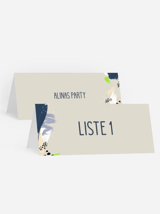 Tischkarte Geburtstag Indian summer Tischkarte Geburtstag Indian summer