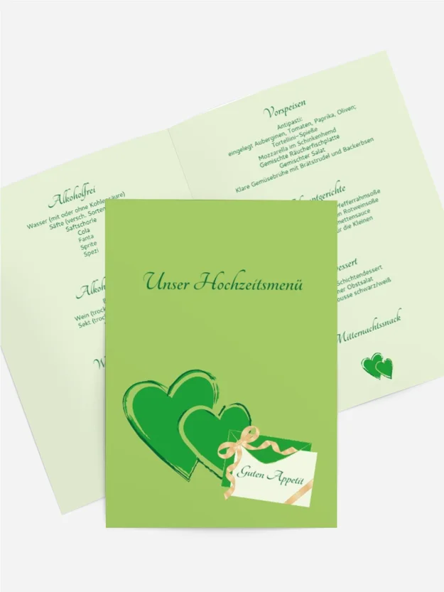 Menükarte Eheglück