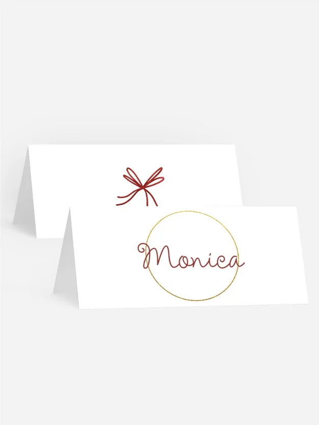 Tischkarte Weihnachten Blühende Mistel Tischkarte Weihnachten Blühende Mistel