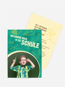Einladungskarte Einschulung Flieger