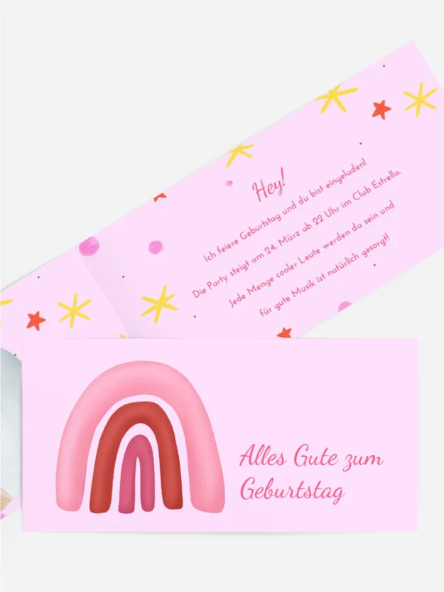 Geburtstagseinladung Luft Marshmallow