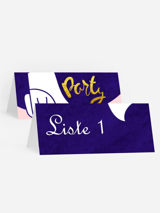 Tischkarte Geburtstag Beauty