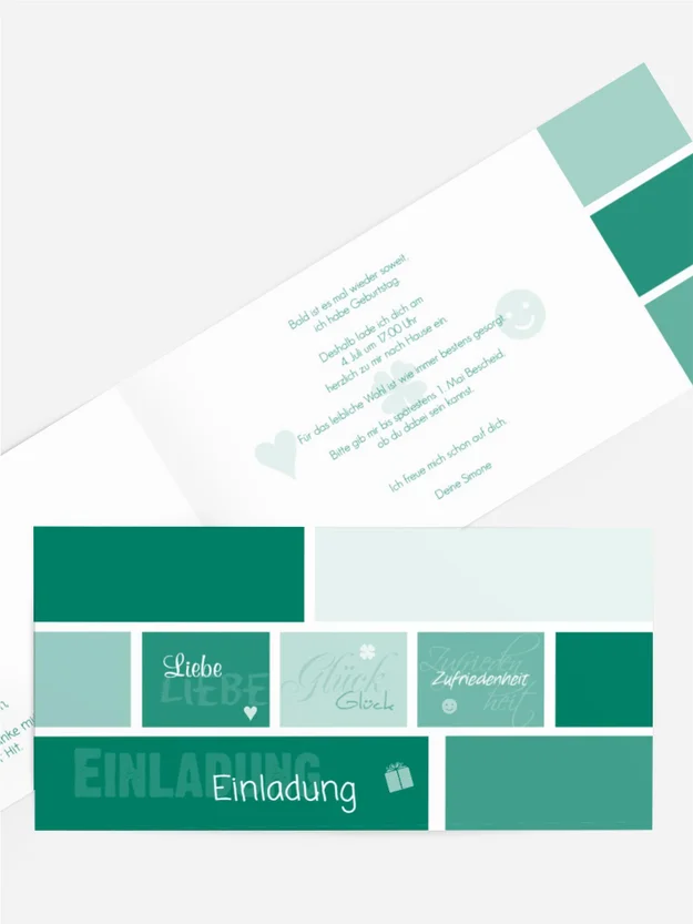 Einladung Liebe Glück Zufriedenheit