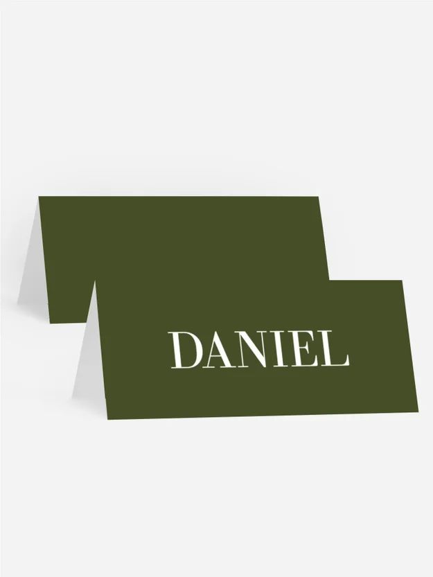 Tischkarte Taufe In einem Blumenkreis Tischkarte Taufe In einem Blumenkreis