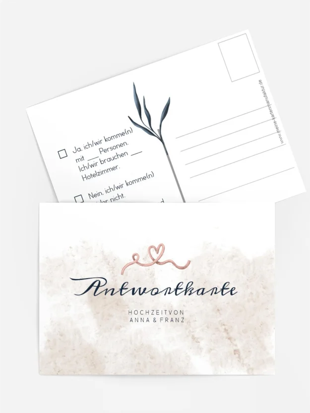 Antwortkarte Vögel des Glücks