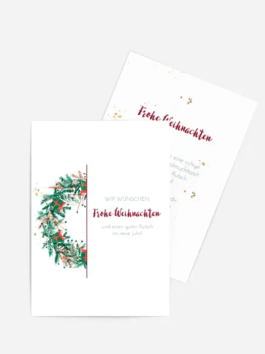Weihnachtssymbol Neujahrskarte