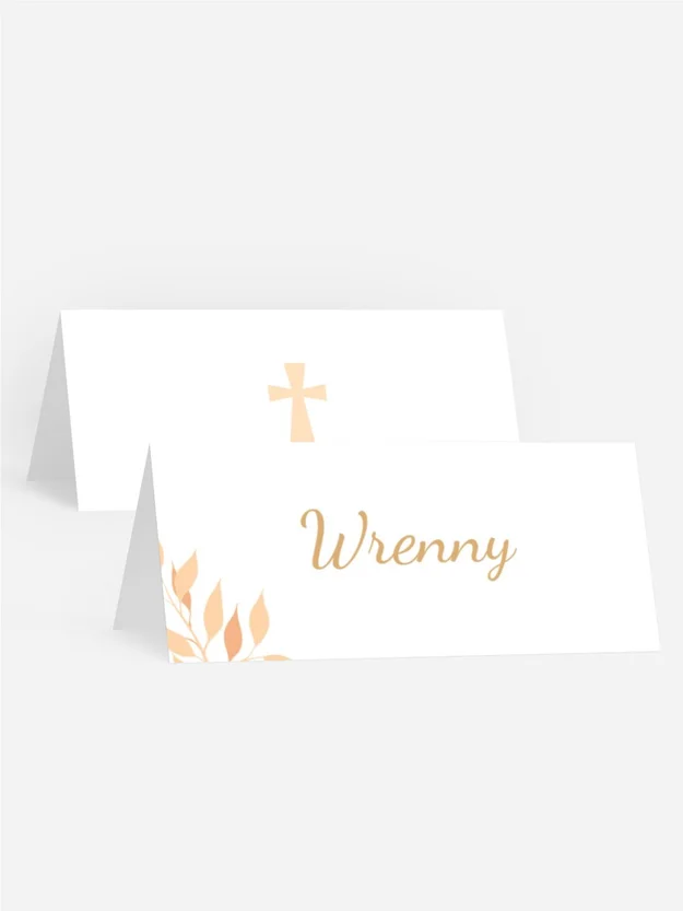 Tischkarte Konfirmation Floral