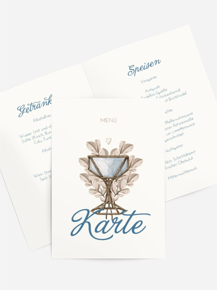 Menükarte Taufe Baby-Notiz Menükarte Taufe Baby-Notiz