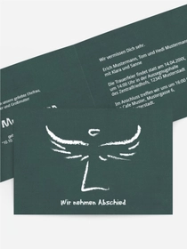 Trauerkarte heavenly wings quer
