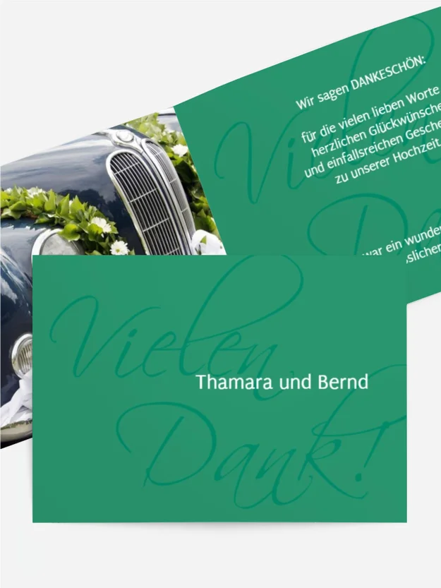 Dankeskarte Hochzeit "Liebesbrief"