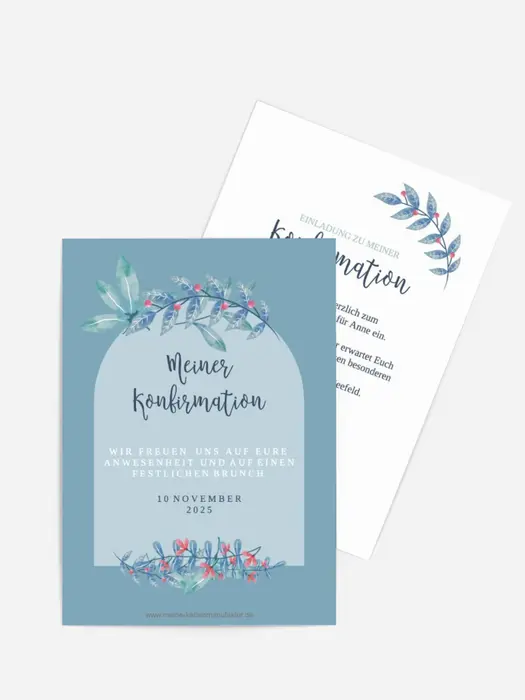 Einladungskarte Konfirmation Heiliger Bogen
