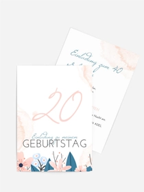 Geburtstagseinladung Blumengarten
