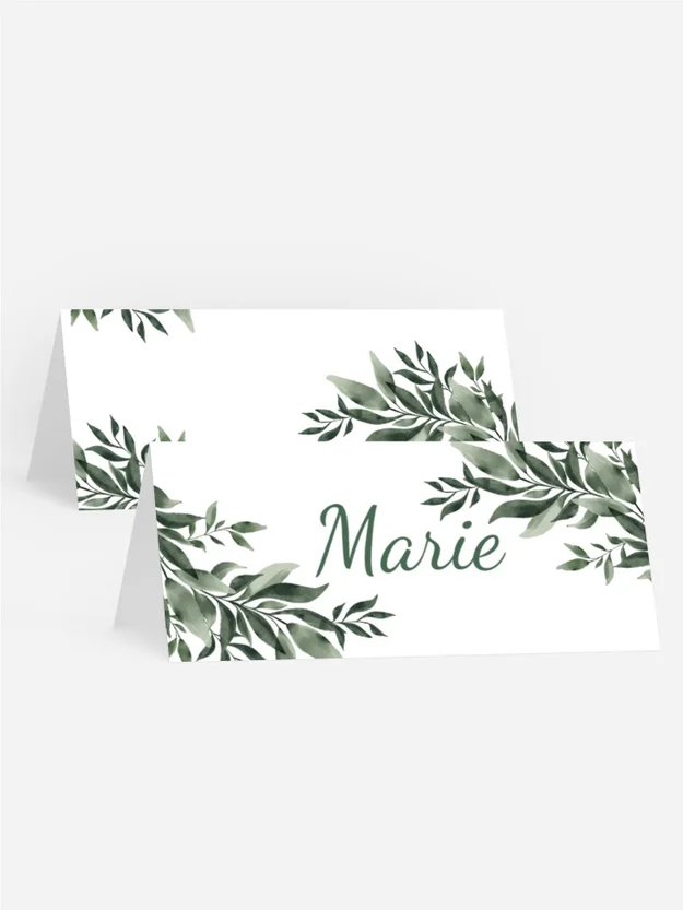 Tischkarte Konfirmation Üppige Zweige Tischkarte Konfirmation Üppige Zweige