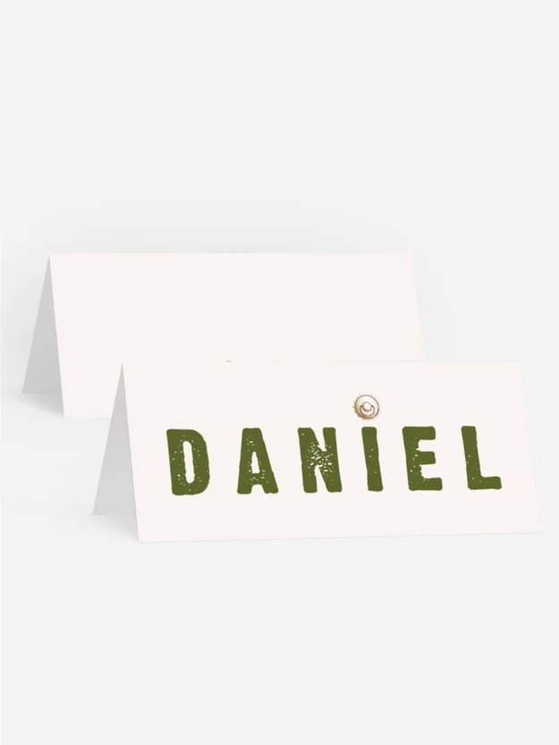 Tischkarte Taufe Babykorb