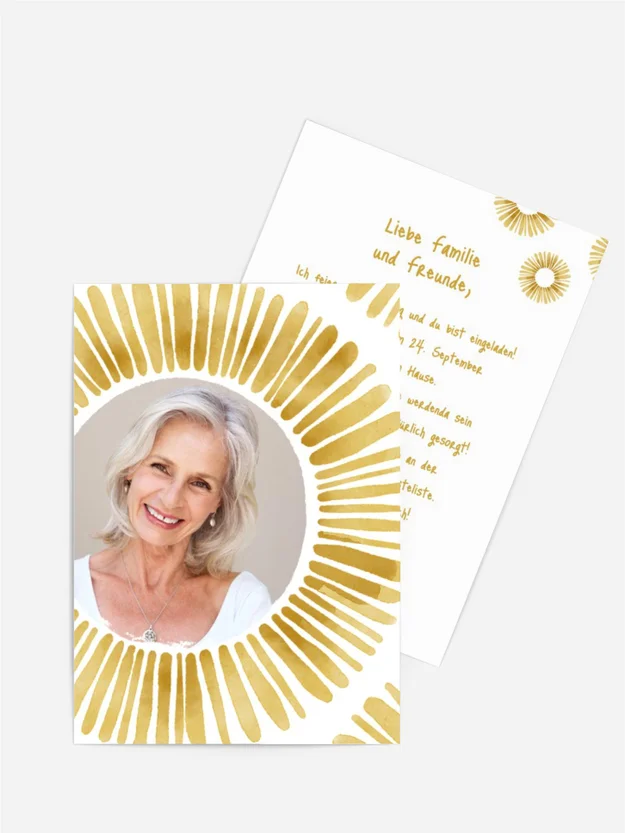 Geburtstagseinladung  Strahlende Gänseblümchen