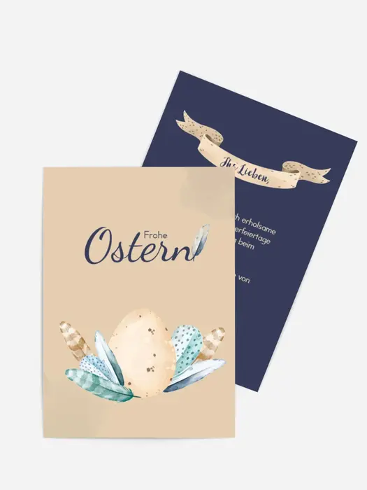 Osterei Gefieder