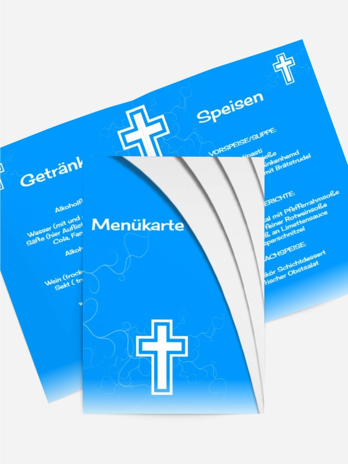 Menükarte Taufe Gotischer Bogen Menükarte Taufe Gotischer Bogen