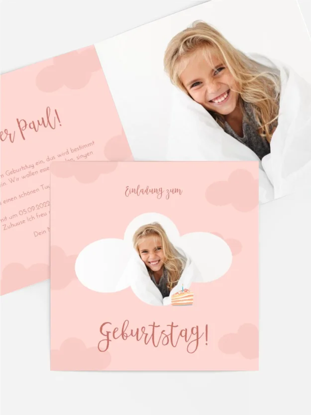 Geburtstagseinladung Cloud-Urlaub Geburtstagseinladung Cloud-Urlaub