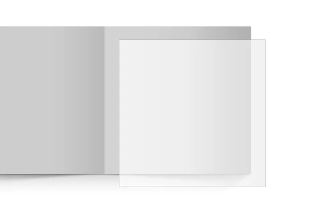 transparentes Einlegeblatt 145x145 mm