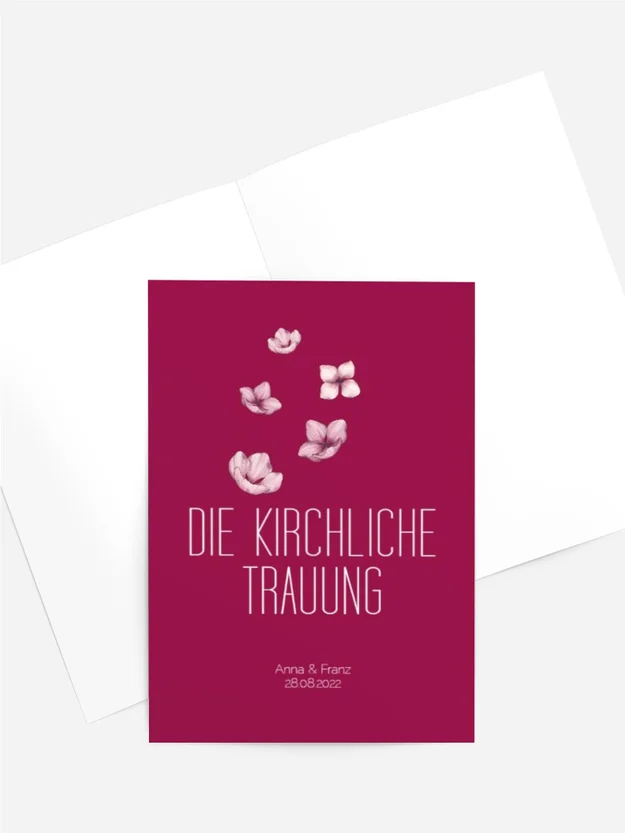 Kirchenheft Lila Hochzeit Kirchenheft Lila Hochzeit