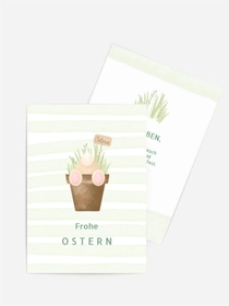 Osterkarte Ostertopf