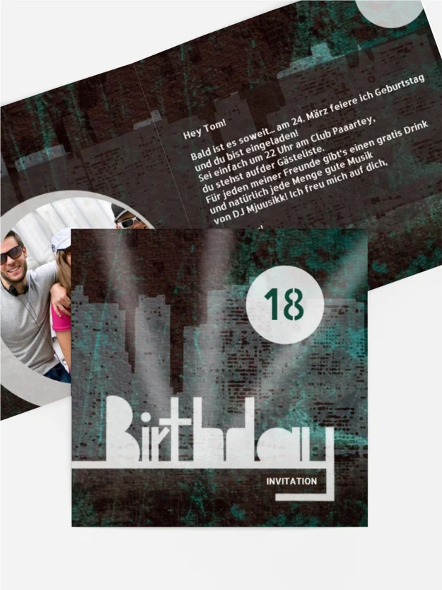 Einladung zum 18. Geburtstag City Lights Foto 18 Einladung zum 18. Geburtstag City Lights Foto 18