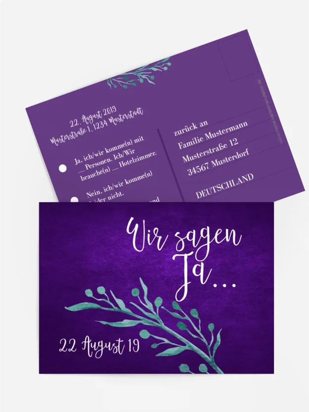 Antwortkarte Sommernachtstraum