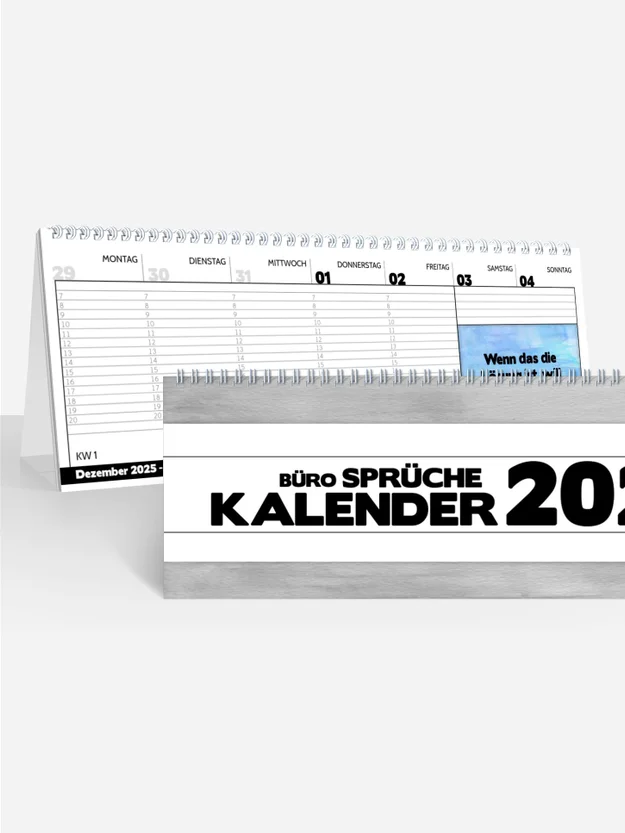 Terminplaner/Wochenplaner Bürosprüche