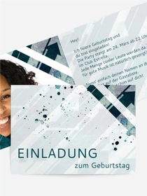 Einladung zum Geburtstag Direction Foto