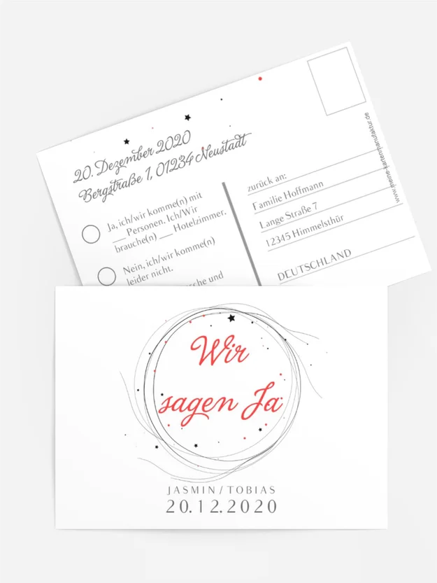 Antwortkarte Sternwind