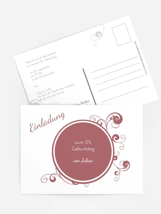 Einladung zum Geburtstag squiggle chubby